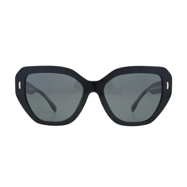 Tory Burch Miller TY7194U Black Oversized Cat-Eye Sunglasses front view