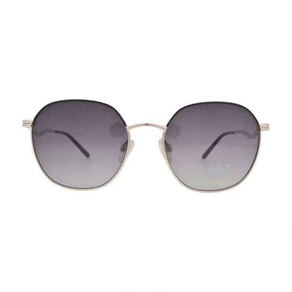 ELLE EL14941 Gold Round Sunglasses front view