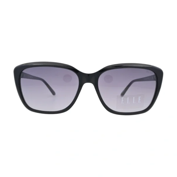 ELLE EL14945 Black Rectangular Sunglasses front view