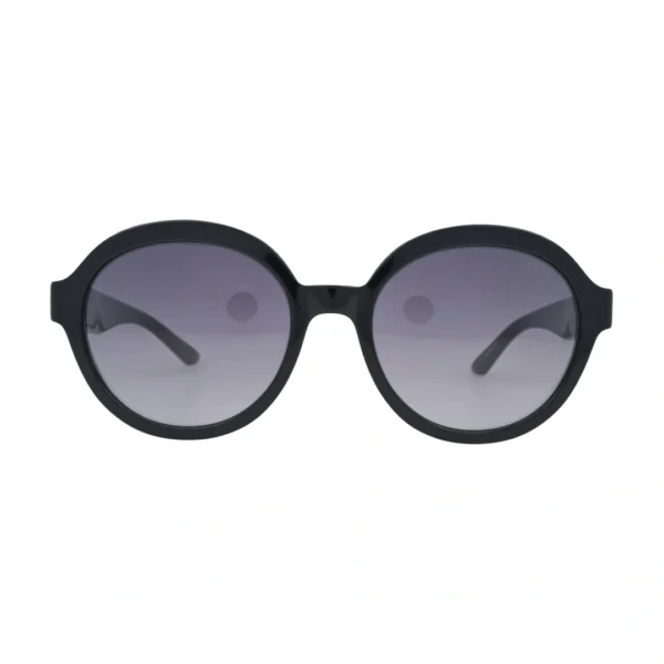 ELLE EL14961 Black Round Sunglasses front view