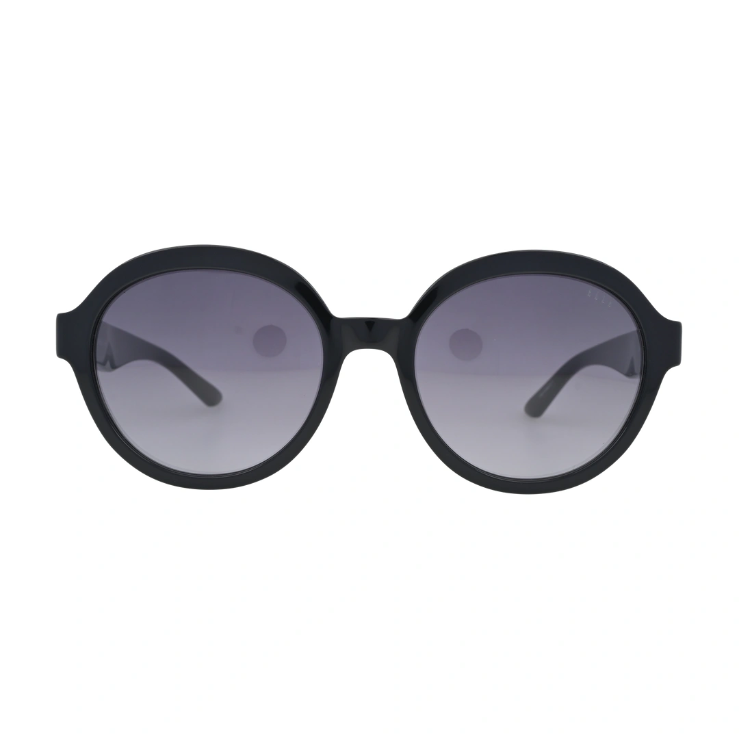 ELLE EL14961 Black Round Sunglasses front view