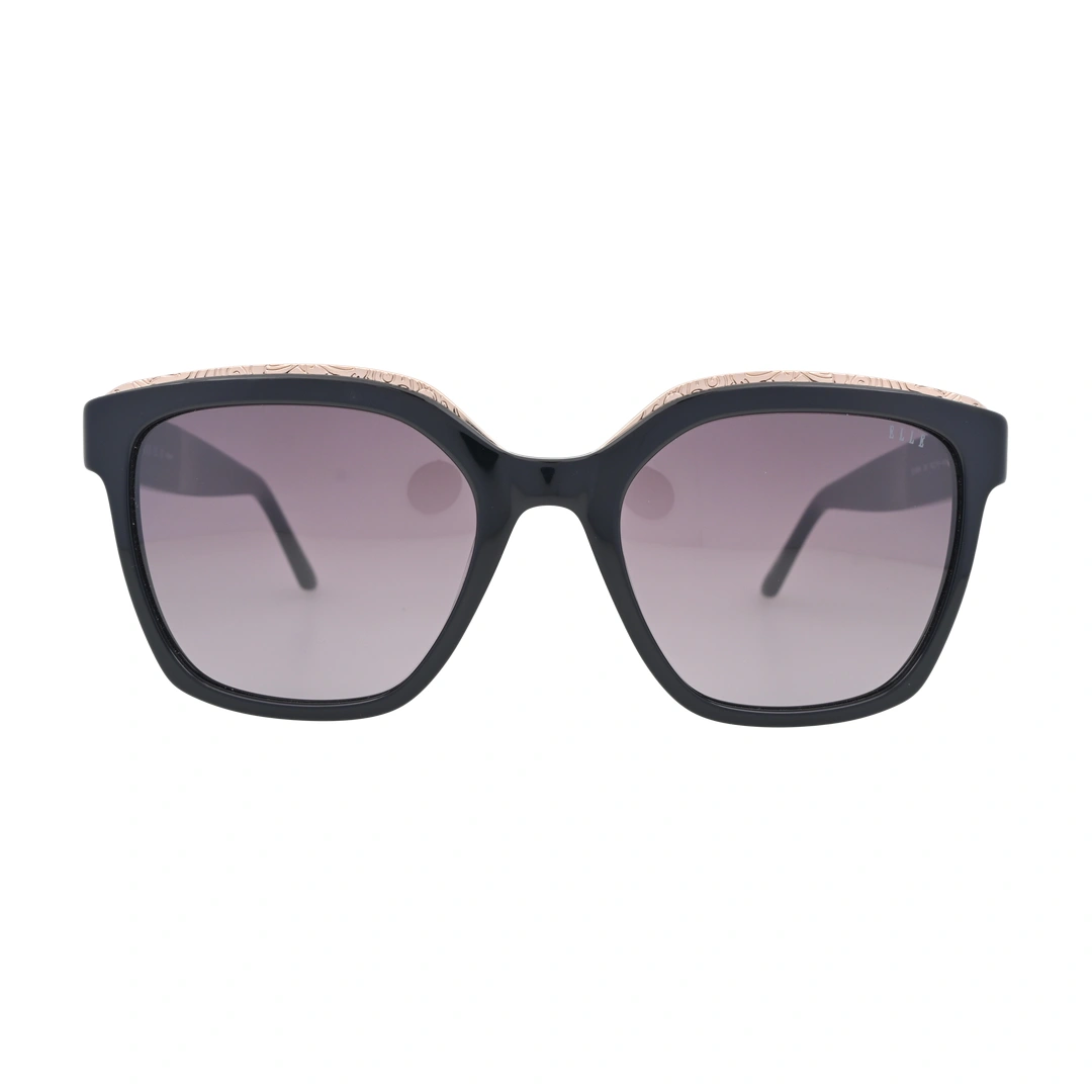 ELLE EL14964 Black Square Sunglasses front view