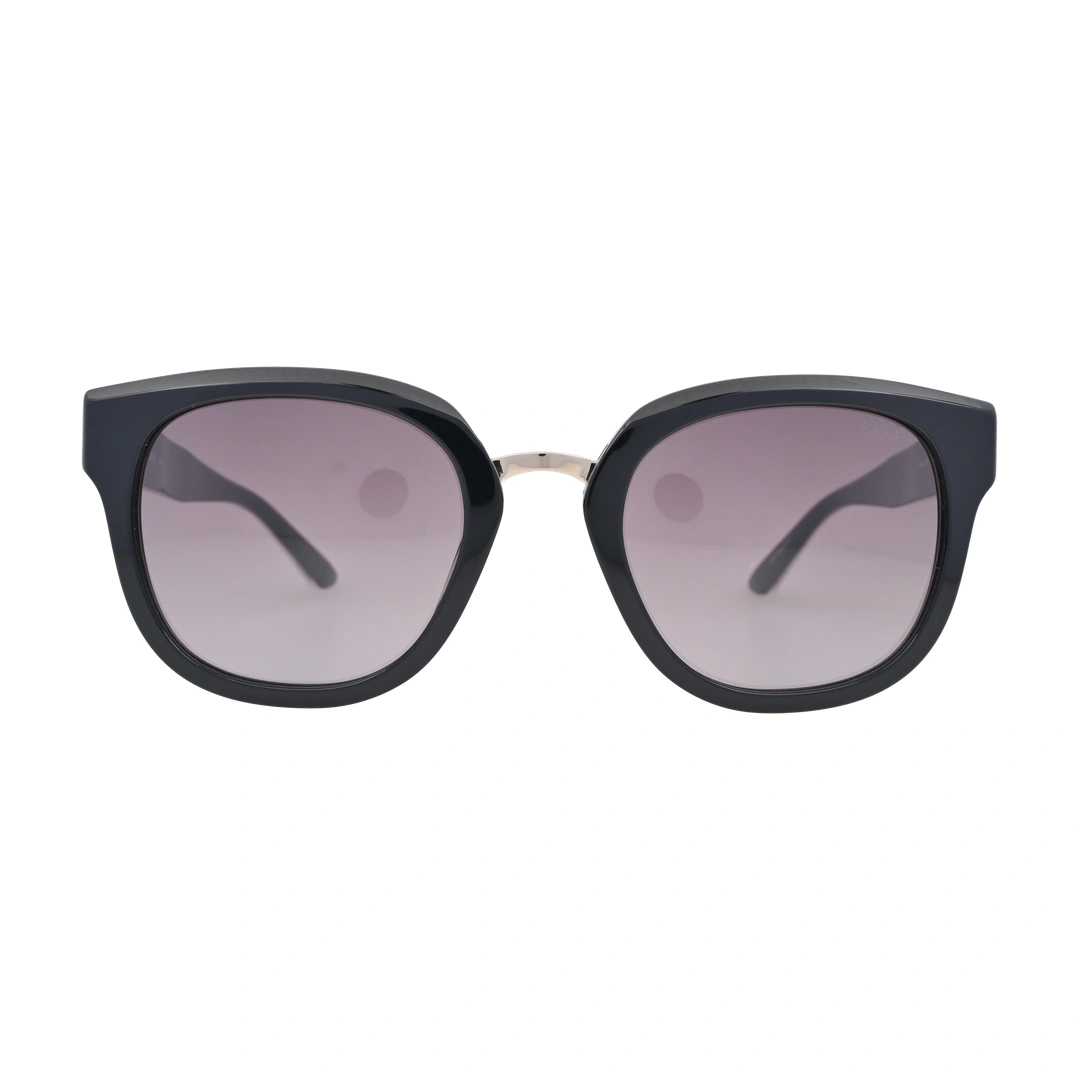 ELLE EL14968 Black Round Sunglasses front view