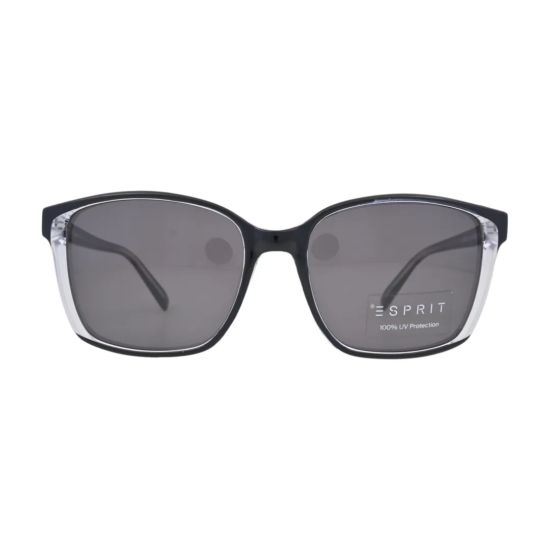 Esprit ET40095 Black Square Sunglasses front view
