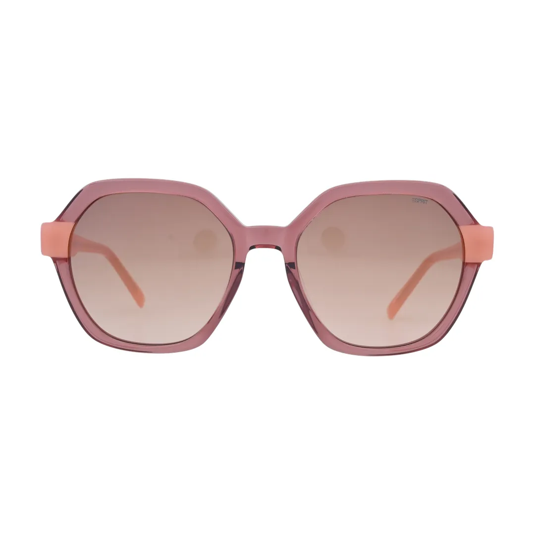 Esprit ET40102 Rose Hexagon Sunglasses front view