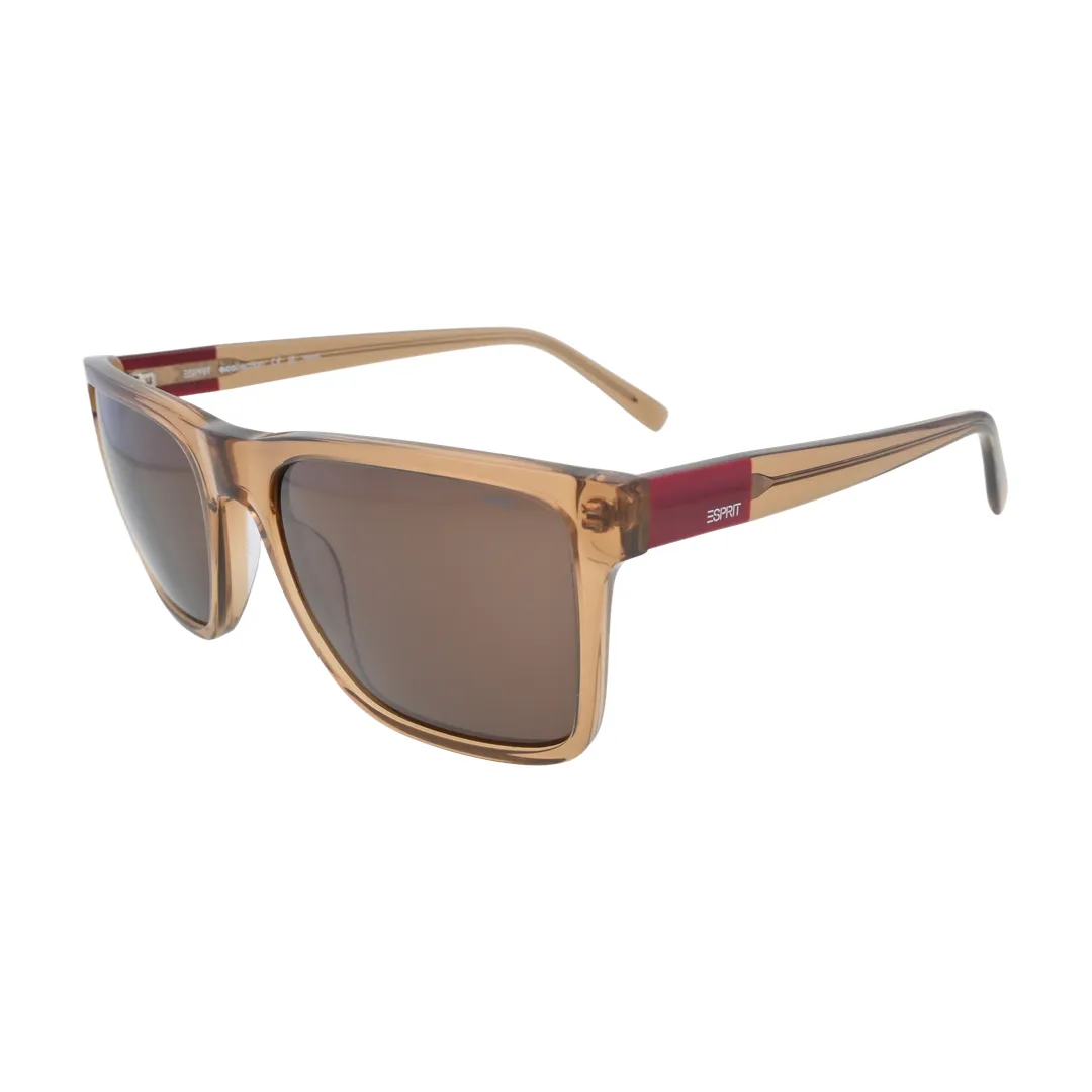 Esprit ET40103 Brown Square Sunglasses side profile