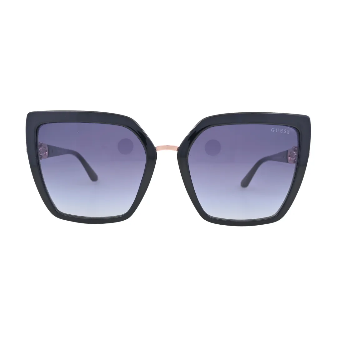Guess GU00160 Black Cat Eye Sunglasses front view