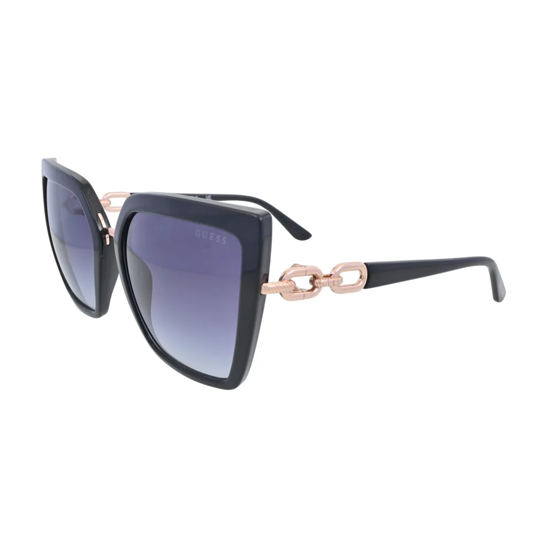 Guess GU00160 Black Cat Eye Sunglasses side profile