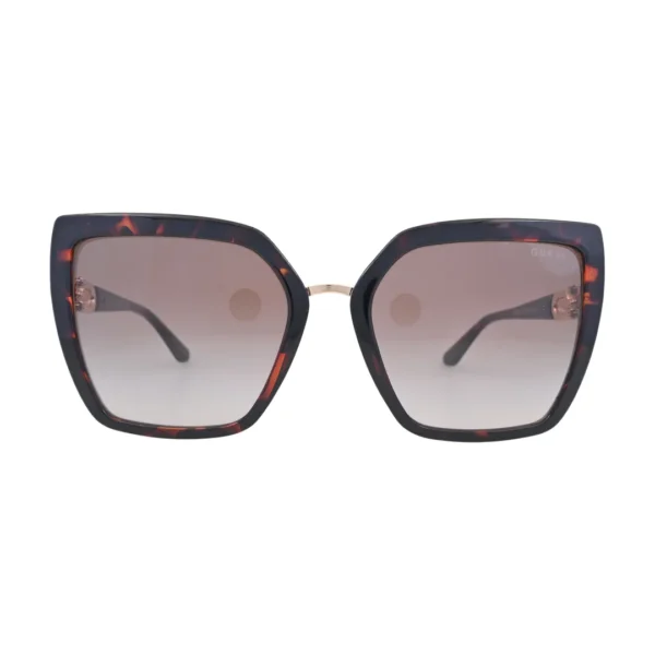 Guess GU00160 Havana Cat Eye Sunglasses front view