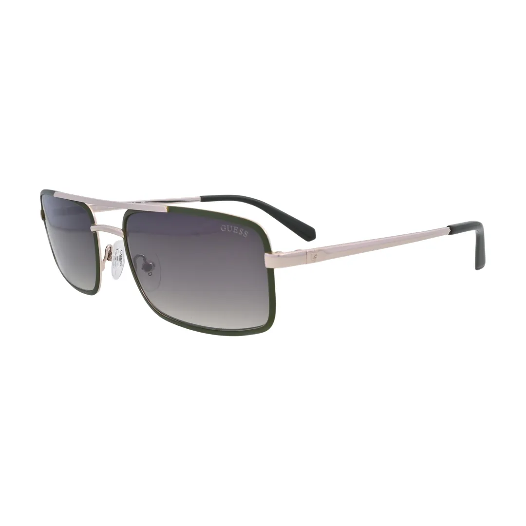 Guess GU00168 Green Aviator Sunglasses side profile