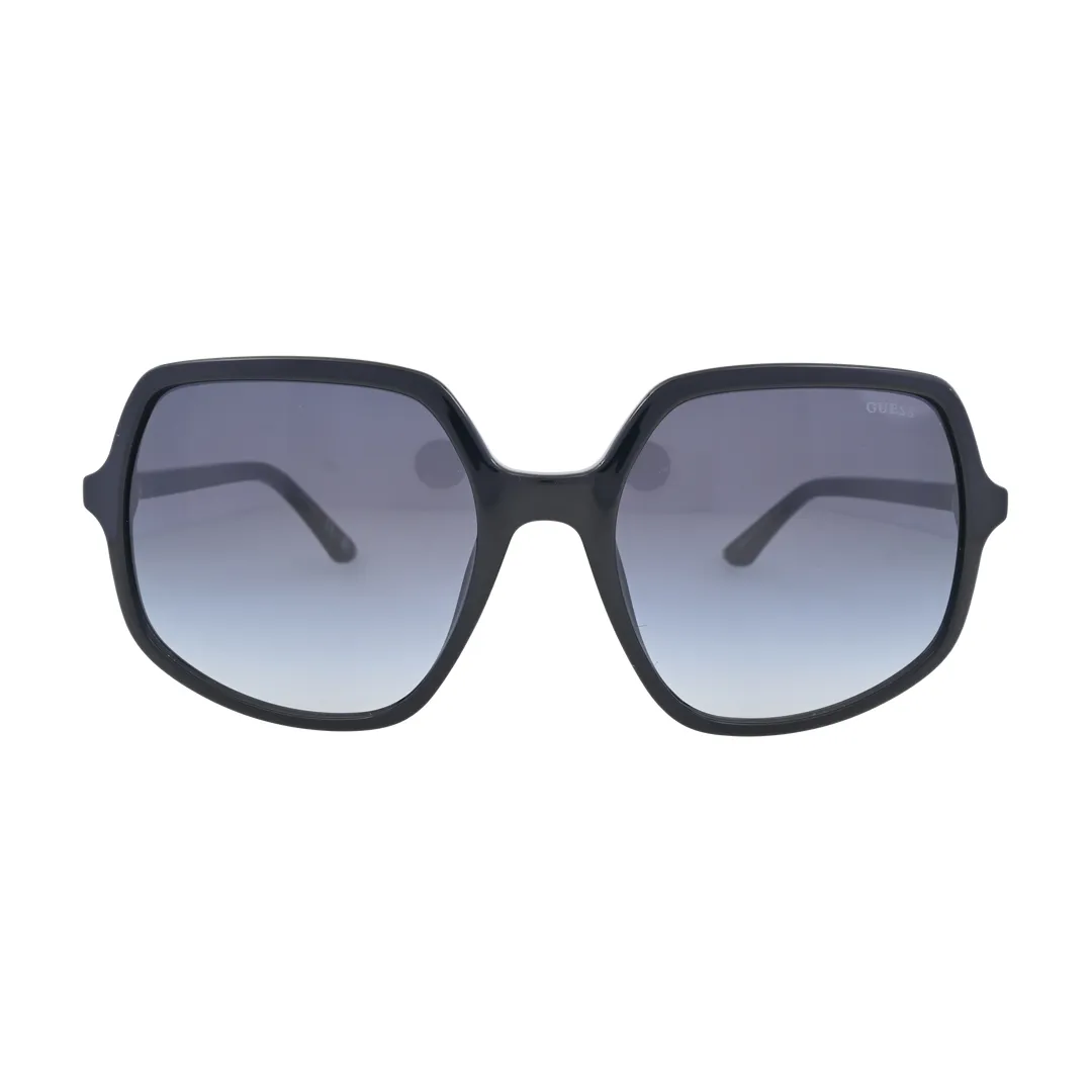 Guess GU00257 Black Hexagon Sunglasses front view