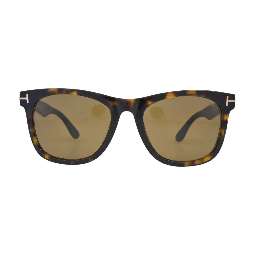 Tom Ford Kevyn TF1099 Havana Square Sunglasses front view