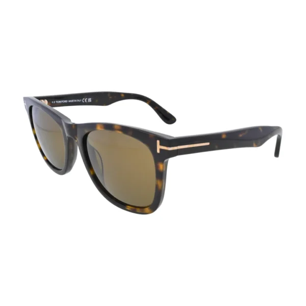 Tom Ford Kevyn TF1099 Havana Square Sunglasses side profile