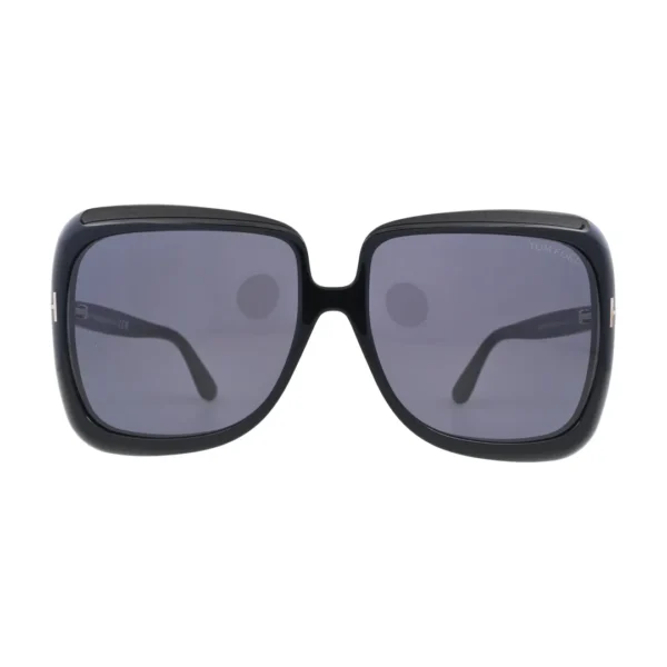 Tom Ford Lorelai TF1156 Black Square Sunglasses front view