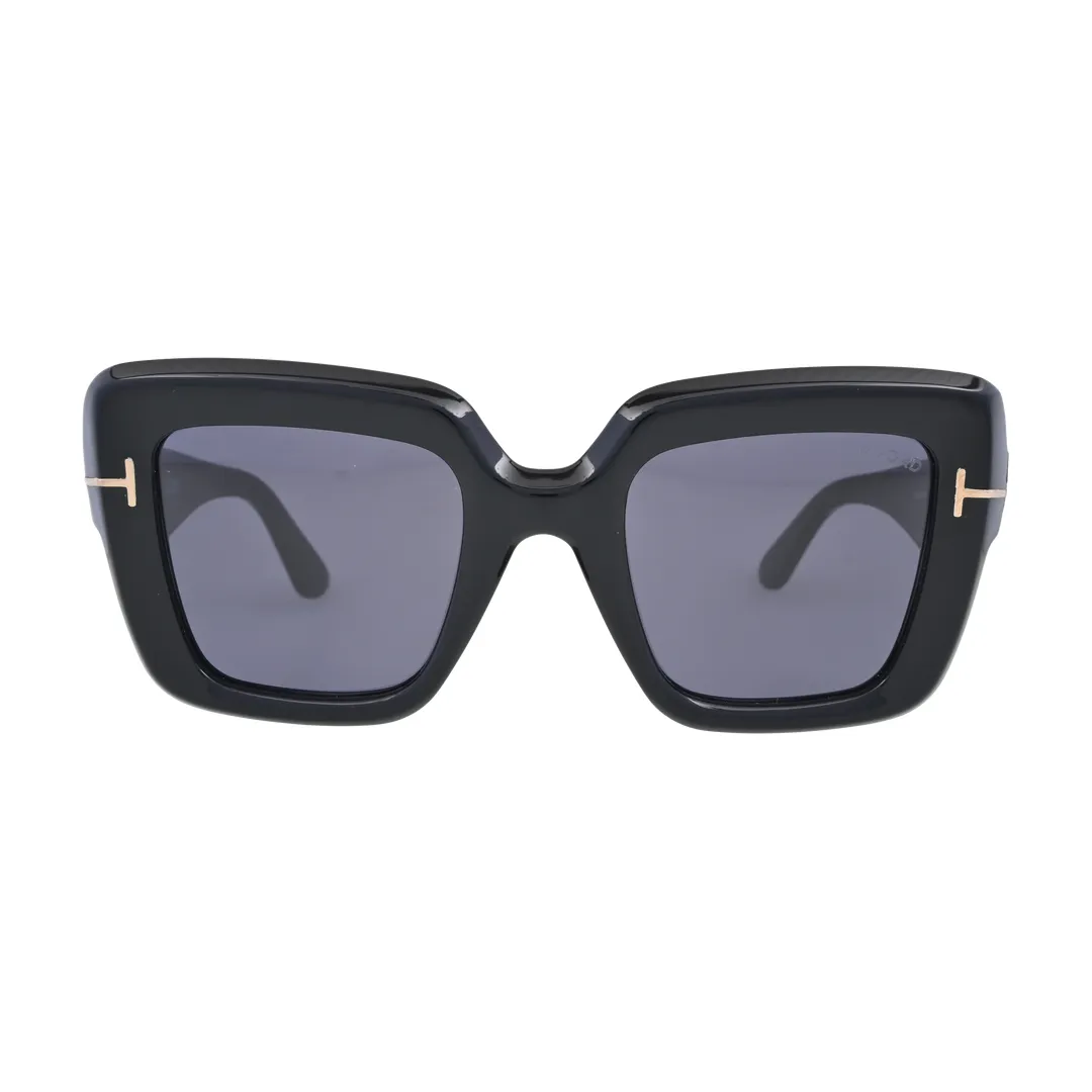 Tom Ford Esme TF1157 Black Square Sunglasses front view