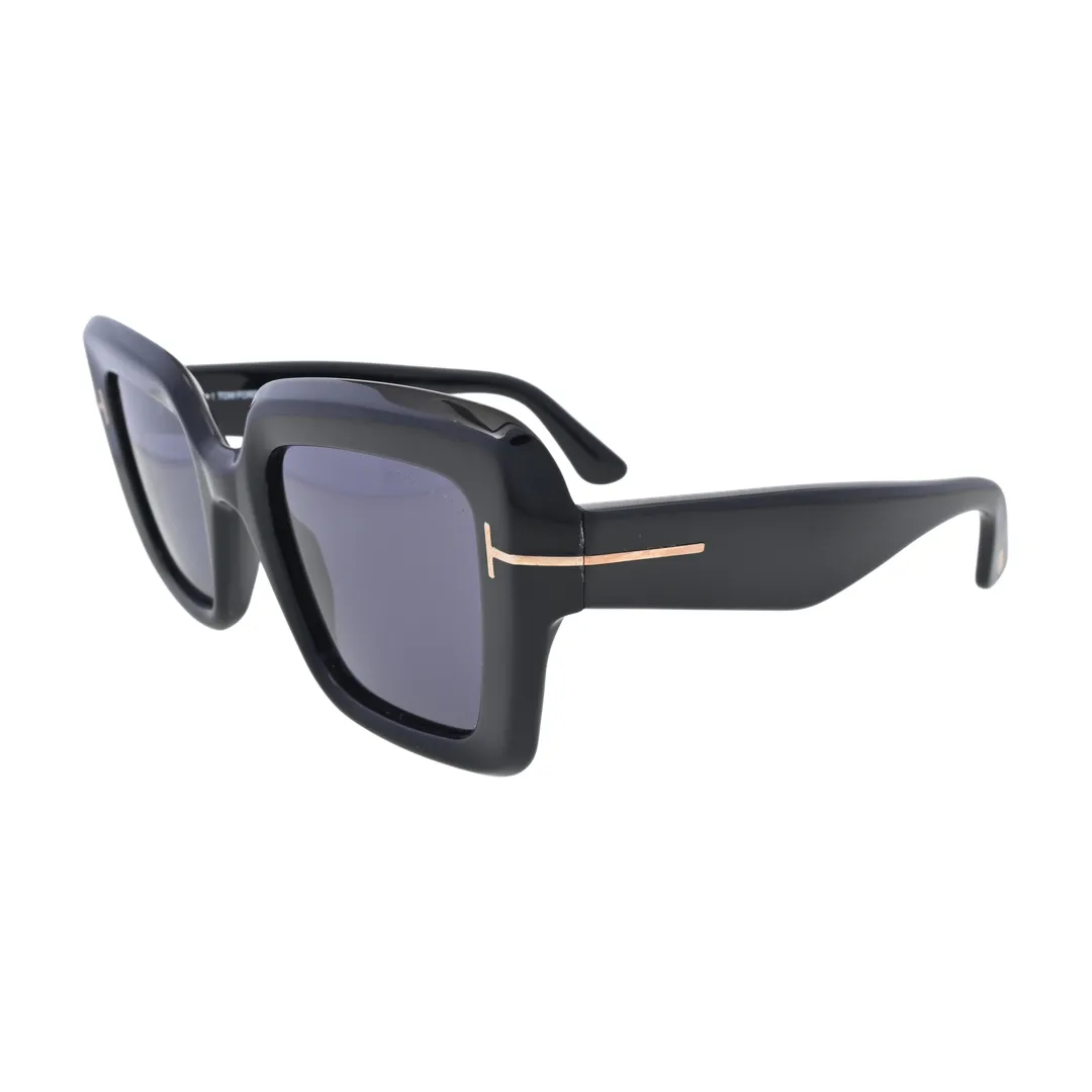 Tom Ford Esme TF1157 Black Square Sunglasses side profile
