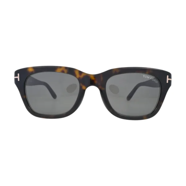 Tom Ford Snowdon TF237 Havana Rectangular Sunglasses front view